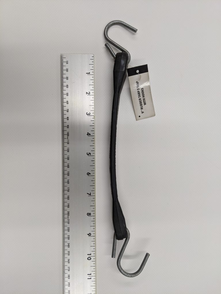 9 inch rubber tie down strap
